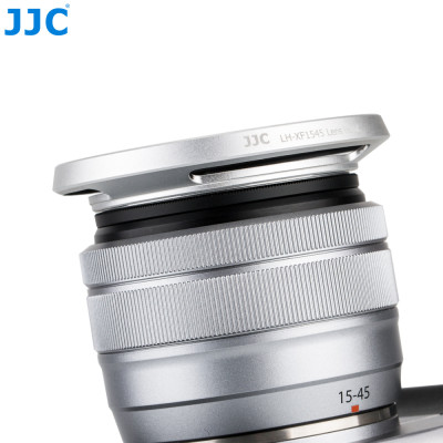 JJC Sluneční clona pro objektiv FUJIFilm XC15-45 mm F3,5-5,6 OIS PZ, stříbrná