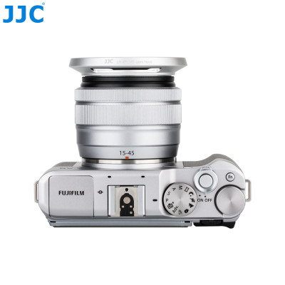 Krytka objektívu JJC pre FUJIFILM XC15-45 mm F3,5-5,6 OIS PZ, strieborná