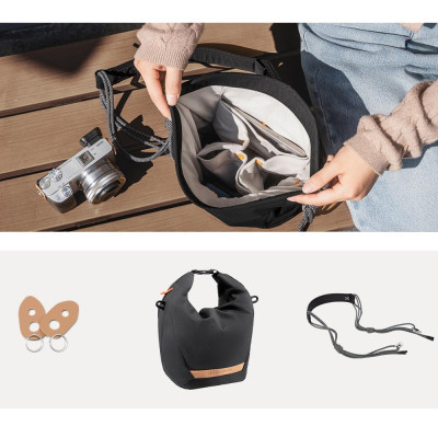 K&F CONCEPT KF13.168V2 URBAN WANDER TAŠKA NA FOTOTECHNIKU 5L, černá