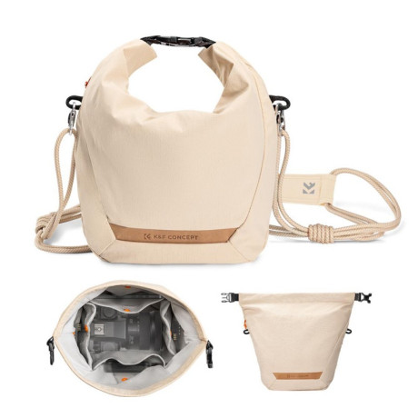 K&F CONCEPT KF13.168V1 URBAN WANDER TAŠKA NA FOTOTECHNIKU 5L, béžová