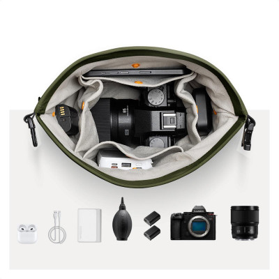 K&F CONCEPT KF13.168V3 URBAN WANDER TAŠKA NA FOTOTECHNIKU 5L, zelená