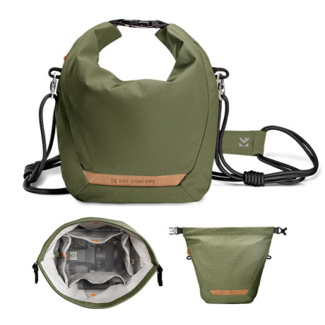 K&F CONCEPT KF13.168V3 URBAN WANDER TAŠKA NA FOTOTECHNIKU 5L, zelená