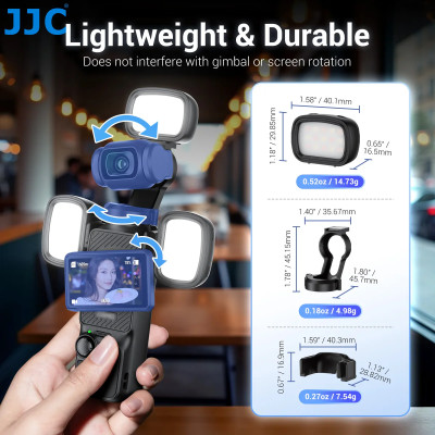 JJC SET 3 ks  MINI LED světel a držáku pro DJI Osmo Pocket 3