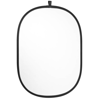 Mitoya Reflective panels ( oval ) White and silver, 90 x 120 cm
