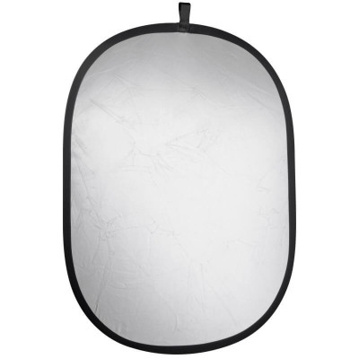 Mitoya Reflective panels ( oval ) White and silver, 90 x 120 cm