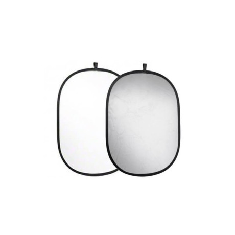 Mitoya Reflective panels ( oval ) White and silver, 90 x 120 cm