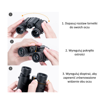 Ďalekohľad K&F Concept 8x21 BaK4 IP65