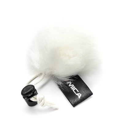 White Comica "deadcat" wind guard, model CVM-MF1