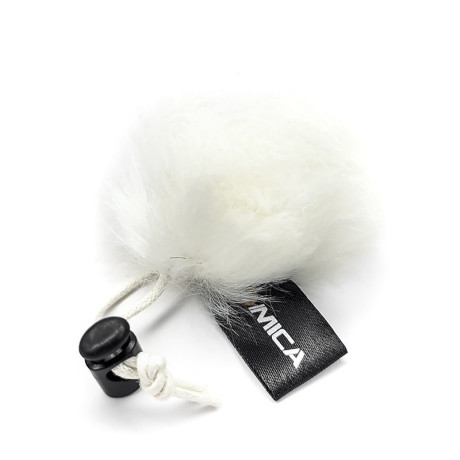 White Comica "deadcat" wind guard, model CVM-MF1