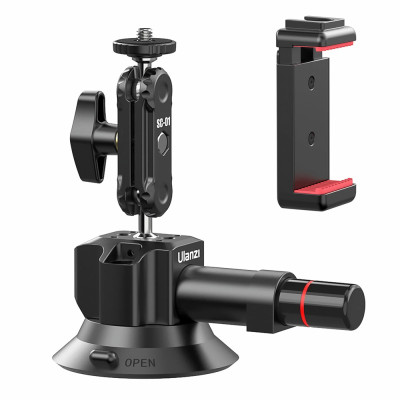 Suction cup ULANZI SC-01 3'' [7,5cm], with holder for phone, camera