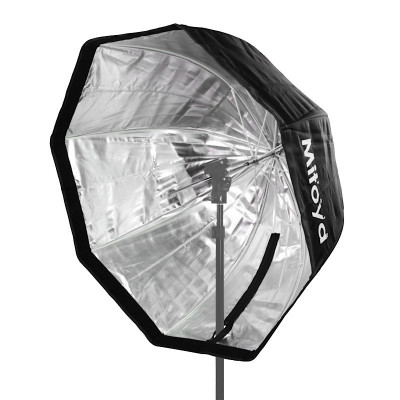Reportérsky dáždnik softbox osemhranný MITOYA EASY 80cm