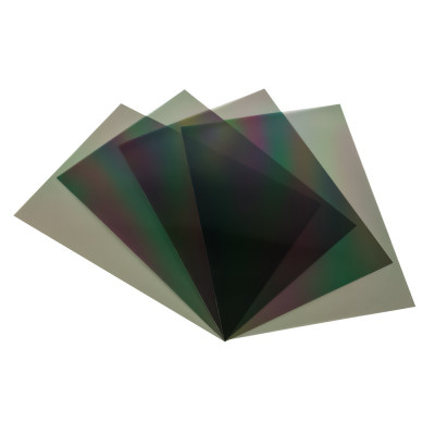 A5 polarizing film with adhesive