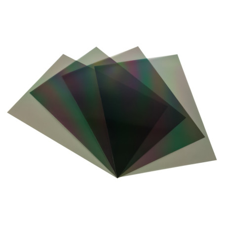 A5 polarizing film with adhesive