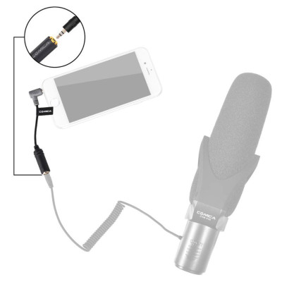 COMICA CVM-SPX mini jack 3,5 mm TRS adaptér pre mikrofón - TRRS [SMARTPHONE]