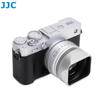 JJC Sluneční clona pro objektiv FUJI. XF 23 mm F2.8 R WR a další, stříbrná
