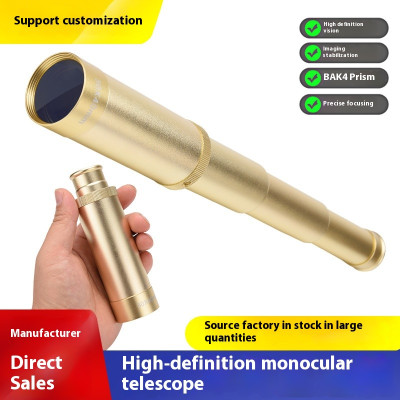 Monokulárny kovový teleskop 135 - 335 mm, 30 x 40 HD, pirátsky motív