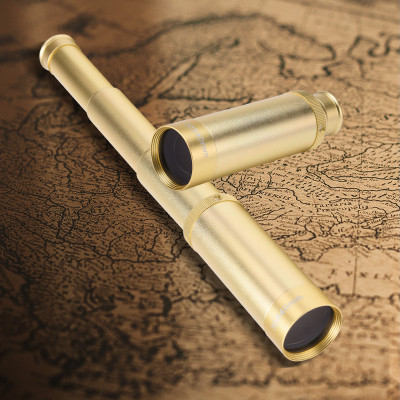 Monokulárny kovový teleskop 135 - 335 mm, 30 x 40 HD, pirátsky motív