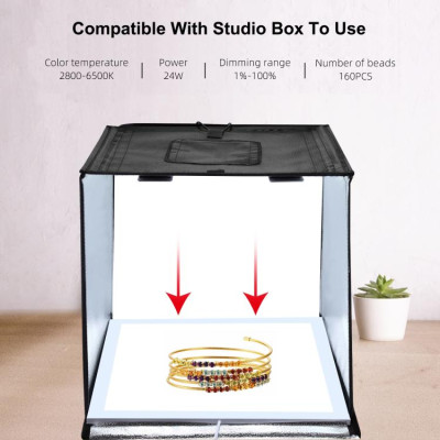 Puluz Shadowless LED panel 40 cm, na spodné osvetlenie pre produktovú fotografiu