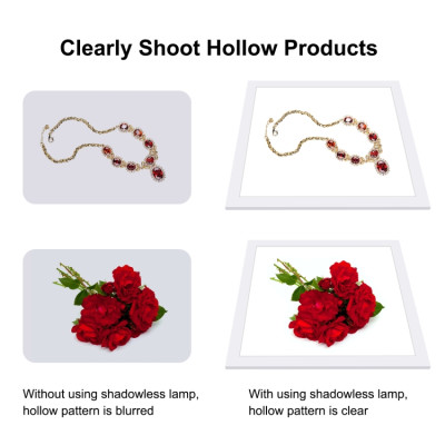 Puluz Bezstínový LED panel 40cm, pro spodní osvětlení pro focení produktové fotografie