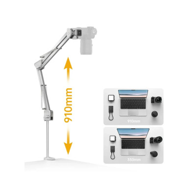 Ulanzi TH04 flexible camera arm with table mount for overhead shots