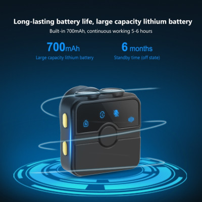 PULUZ SmartLink WS300 Magnetický lavalier bezdrátový mikrofon s nabíjecím pouzdrem, přijímačem Type-C RX a 2 mikrofony