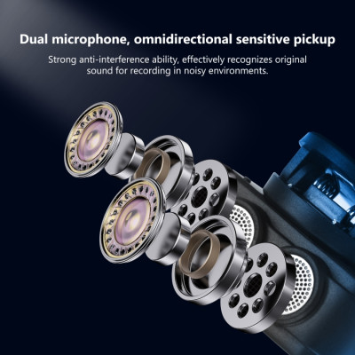 PULUZ SmartLink WS300 Magnetický lavalier bezdrôtový mikrofón s nabíjacím puzdrom, prijímačom Type-C RX a 2 mikrofónmi