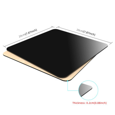 Acrylic reflective board PULUZ 20cm, black