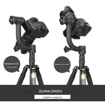 Robustní Gimbálová hlava QZSD Q45S, nosnost 20 kg