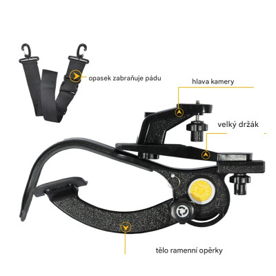 QZSD Q440 Univerzálna ramenná opierka a stabilizátor, DSLR a digitálne fotoaparáty