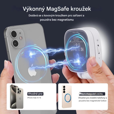M27 Magnetic selfie LED light compatible with MagSafe iPhone, foldable LED, stand