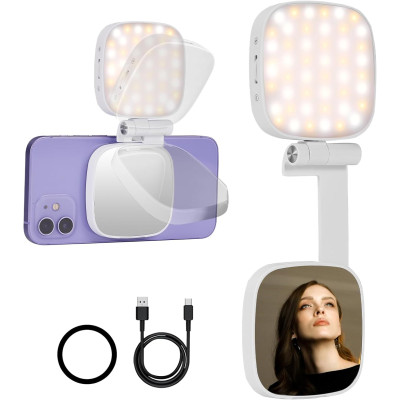 M27 Magnetické selfie LED svetlo kompatibilné s MagSafe iPhone, skladacia LED dióda, stojan