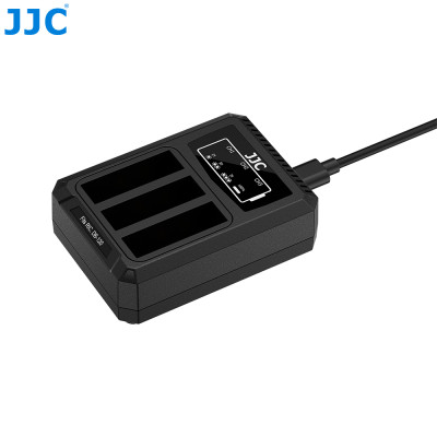 JJC Battery Charger for three RICOH DB-120 batteries