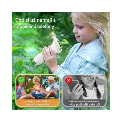 Handheld microscope for students and budding naturalists with LED backlight, brown