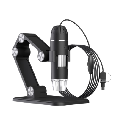 Přenosný 1600x USB digitální mikroskop s LED světelným zdrojem 3-v-1