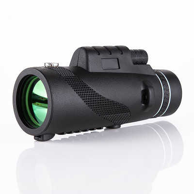 Monocular pocket binoculars 80 x 100, with mini tripod and phone holder, BAK4