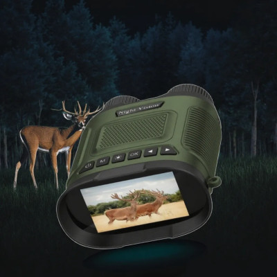 Digital Binoculars, Night Vision, Display, Zoom 8x, Black