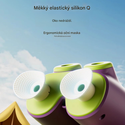 Dětský dalekohled binokulární 8 x 30, 2025HD, fialový