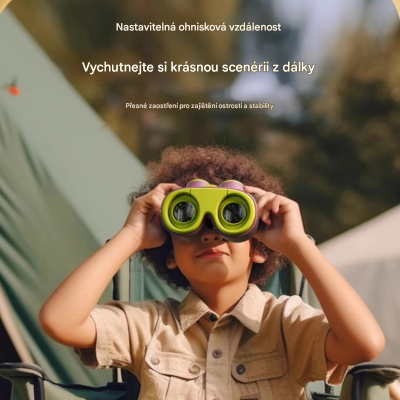 Ďalekohľad pre deti 8 x 30, 2025HD, zelený