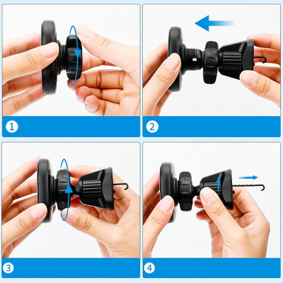 VRIG MG-07S Magnetický držiak smartfónu do auta s indukčným nabíjaním