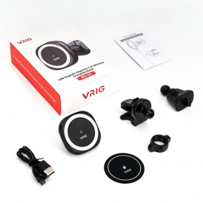 VRIG MG-07S Magnetic smartphone holder for car with inductive charging