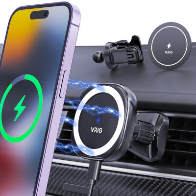 VRIG MG-07S Magnetický držák na smartphone do auta s indukčním nabíjením