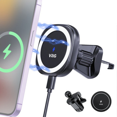VRIG MG-07S Magnetický držák na smartphone do auta s indukčním nabíjením