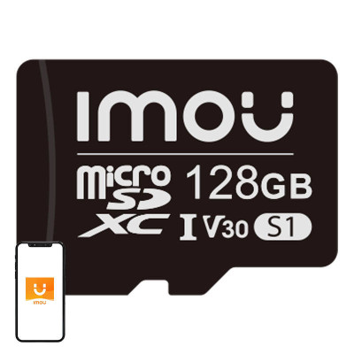 IMOU 128GB microSD memory card (UHS-I, SDHC, 10/U3/V30, 95/38)