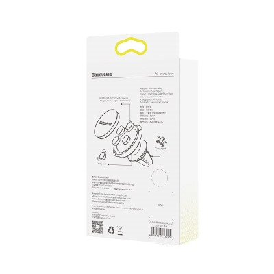 Baseus Small Ears Magnetický držiak telefónu do auta do mriežky - čierny