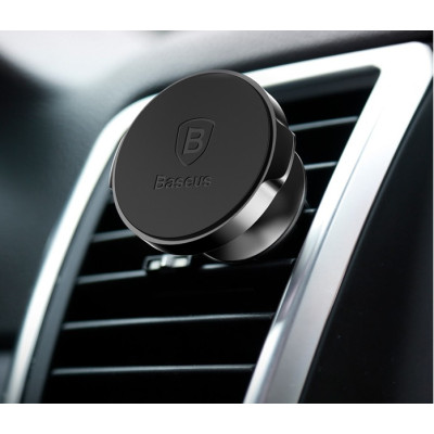 Baseus Small Ears Magnetic Car Phone Holder for Grille - Black