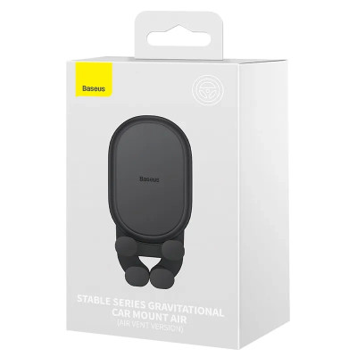 Baseus Stable Gravity Car Phone Holder for Car Grille (Black)