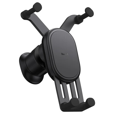 Baseus Stable Gravity Car Phone Holder for Car Grille (Black)
