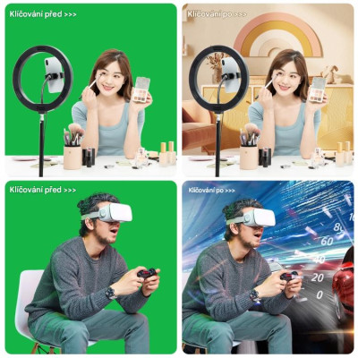 Puluz 2x3 m photo background mounting kit / stand + 3 photo backgrounds PKT5205