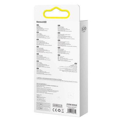 USB kabel 3v1 Baseus Flash Series, USB-C + micro USB + Lightning, 100W, 1,2 m (černý)