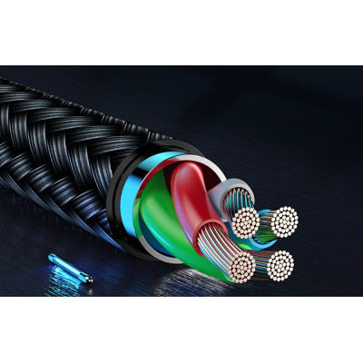 Kabel pro nabíjení USB - Lightning Joyroom Sharp S-M411 2,4A, 3m (černý)